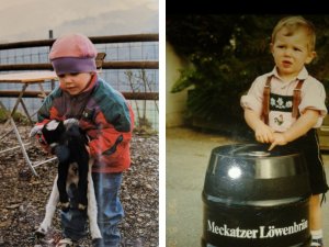 Alte Familienbilder der Hoteliersfamilie des Hotels Bergkristall - Mein Resort im Allgäu in Oberstaufen.