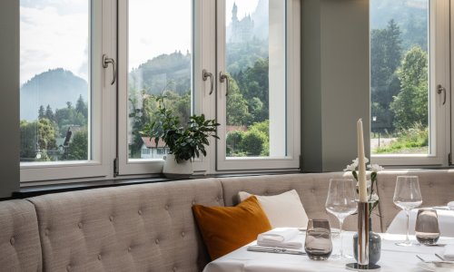AMERON Neuschwanstein Restaurant Blick Schloss