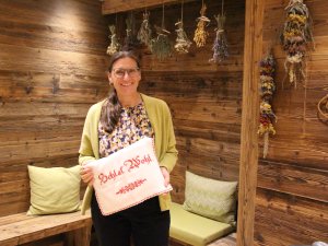 Die Gastgeberin des Biohotels Eggensberger in Füssen / Hopfen am See.