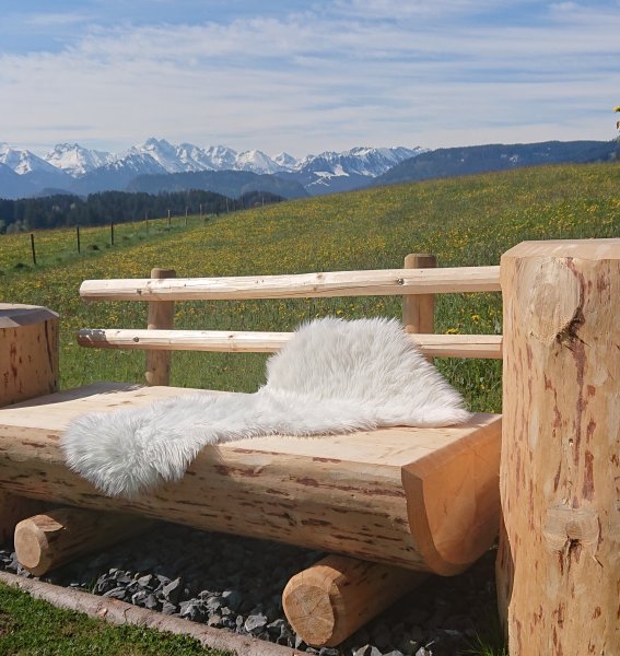 Ausblick auf die wunderschöne Umgebung rund um das Landhotel Alphorn in Ofterschwang