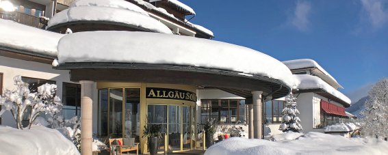 Hotel Allgaeu Sonne Außenansicht Winter
