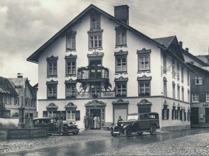 Historisches Bild vom Hotel Restaurant Adler in Oberstaufen