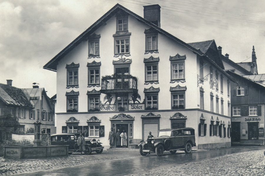 Hotel Restaurant Adler Historisches Bild