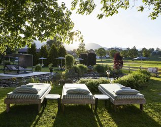 Außenansicht vom Hotel Rosenstock in Fischen im Sommer