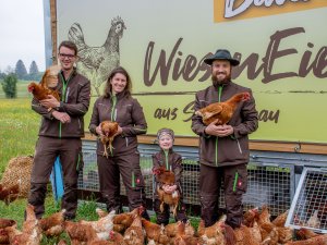 Die WiesenEier direkt aus dem eigenen Hühnerstall des Hotel Helmers in Schwangau.