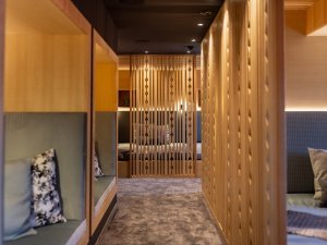 Einblick in den neu gestalteten Wellnessbereich im Hotel Franks in Oberstdorf