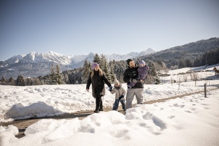Alpe Dornach Familie Winterwandern