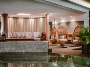 Einblick in den Wellnessbereich im Hotel Bergkristall - Mein Resort im Allgäu in Oberstaufen