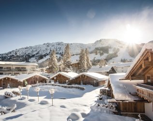 Alpin Chalets Außenansicht Winter