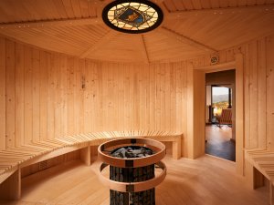 Einblick in eine der Saunen im Hotel Prinz-Luitpold-Bad in Bad Hindelang