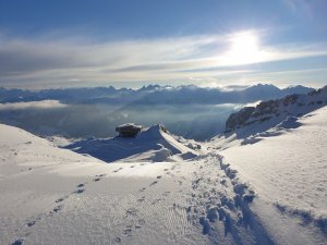 Winterwandern in der direkten Umgebung vom Travel Charme Ifen Hotel im Kleinwalsertal