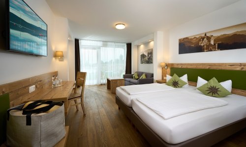 Einblick in eines der Zimmer im Nesselwanger-Hof in Nesselwang