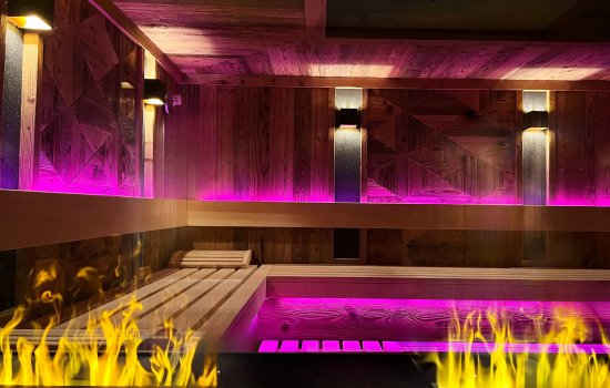 Hotel Restaurant Adler Sauna Einblick in die Sauna im Hotel Restaurant Adler in Oberstaufen