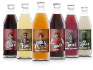 Die neue Getränkelinie der Firma Allgäuer Alpenwasser GmbH.