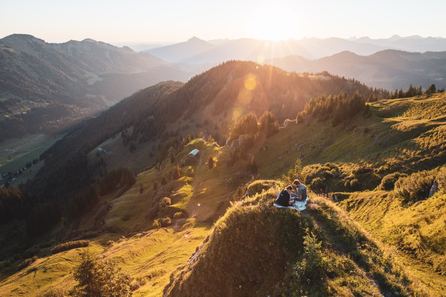 Allgäuer Alpenwasser Bergkette