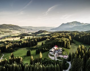 Außenansicht des Berghotels Sonnenklause in Sonthofen