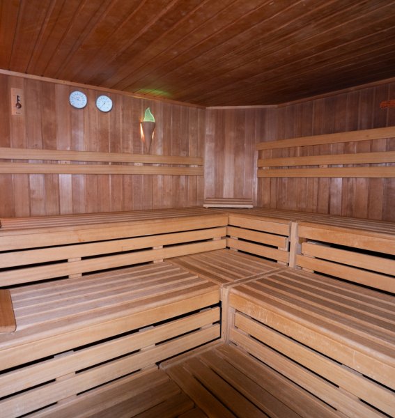 Einblick in die Sauna im Alpengasthof Löwen in Bad Hindelang / Oberjoch
