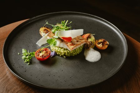 Ansprechend angerichtete Speise im Hotel Bergkristall - Mein Resort im Allgäu in Oberstaufen