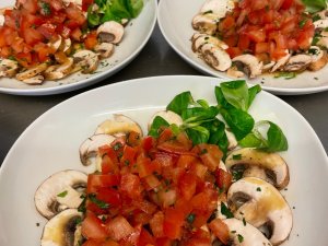 Ansprechend angerichtete Speise im DIANA Naturpark Hotel in Oberstaufen