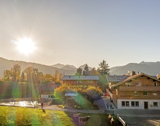 Außenansicht des Hotels Kühberg in Oberstdorf.