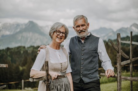 Die Gastgeber der Alpe Dornach in Oberstdorf.