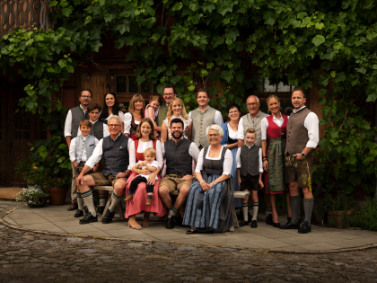 Familienbild der Privat-Brauerei Zötler in Rettenberg
