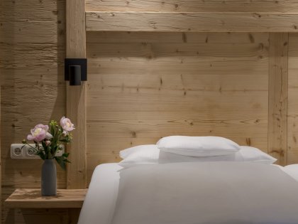 Einblick in ein Zimmer im Hotel Prinz-Luitpold-Bad in Bad Hindelang.