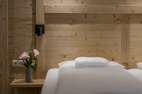 Einblick in ein Zimmer im Hotel Prinz-Luitpold-Bad in Bad Hindelang.