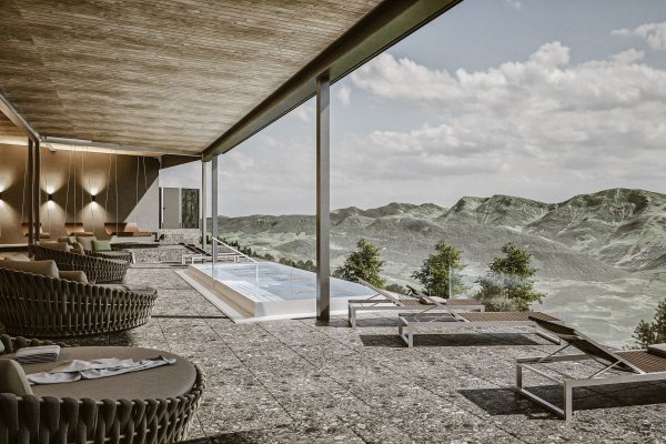 Neuer Wellnessbereich im Bergkristall Mein Resort im Allgäu in Oberstaufen.
