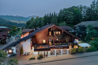 Außenansicht des Diana Naturpark Hotels in Oberstaufen.