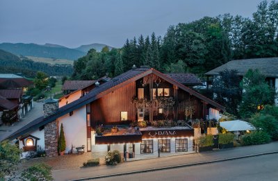 Außenansicht des Diana Naturpark Hotels in Oberstaufen.