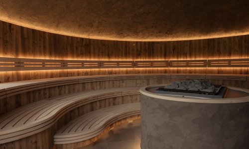 Einblick in den Wellnessbereich im Hotel Schlossanger Alp in Pfronten.