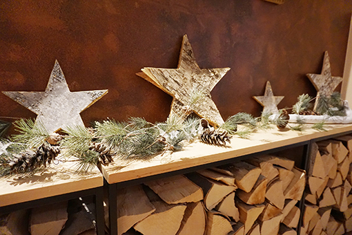 Biohotel Eggensberger Weihnachten Weihnachtsdeko im Biohotel Eggensberger in Hopfen am See.