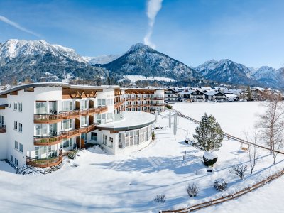 Alpenhof Oberstdorf Hotel & SPA Außenansicht Winter Außenansicht des Alpenhof Oberstdorf Hotel & SPA im Winter.