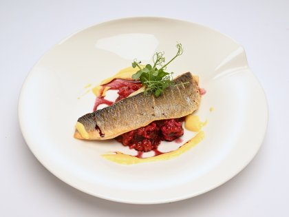 Ein Hauptgang im Alpenhof Oberstdorf Hotel & SPA.