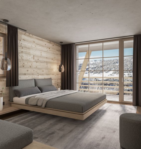 Wald & Wiesn Berghotel Balderschwang Zimmer Einblick in ein Zimmer im Wald & Wiesn Berghotel Balderschwang.