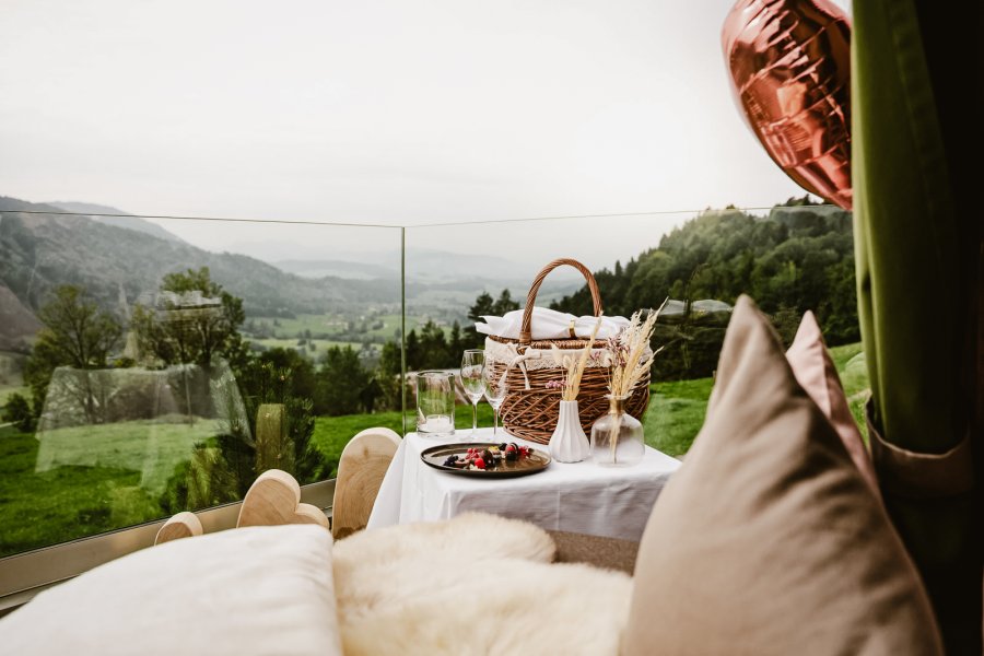 Bergkristall Mein Resort im Allgäu Picknick Picknick im Bergkristall Mein Resort im Allgäu in Oberstaufen.