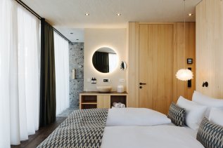 Einblick in ein Zimmer in Torgheles Wald & Fluh in Balderschwang.