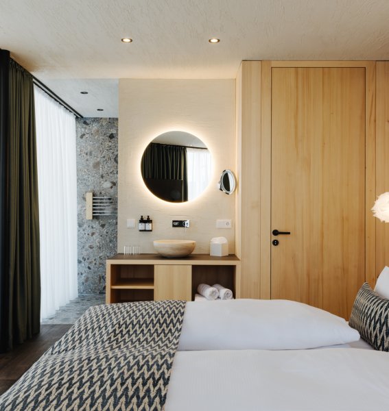 Einblick in ein Zimmer in Torgheles Wald & Fluh in Balderschwang.