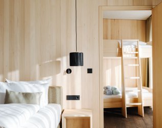 Einblick in ein Familienzimmer in Torgheles Wald & Fluh in Balderschwang.
