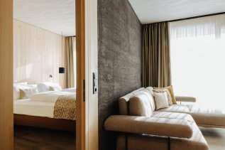 Einblick in ein Zimmer in Torgheles Wald & Fluh in Balderschwang.