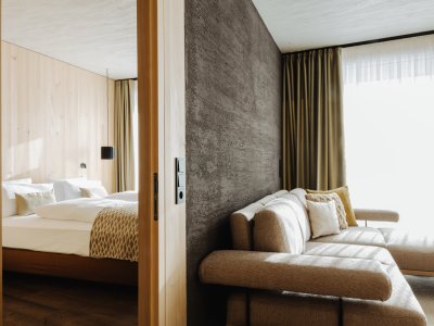 Einblick in ein Zimmer in Torgheles Wald & Fluh in Balderschwang.