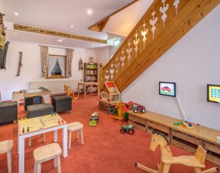 Das Spielezimmer im Hotel Mühlenhof in Oberstaufen.