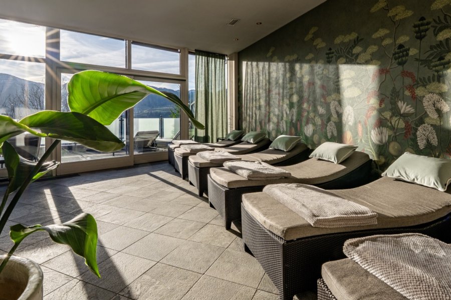 Hotel Allgäu Sonne Ruheraum Einblick in den Ruheraum im Hotel Allgäu Sonne in Oberstaufen.