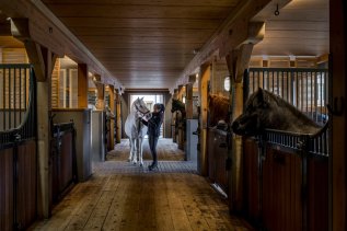 Einblick in den Reiterhof im Sonnenalp Resort in Ofterschwang.