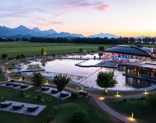 Die Außenansicht des Hotels Das König Ludwig in Schwangau.
