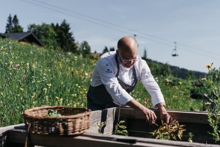 Die Kräuter Permakultur im Naturhotel Chesa Valisa im Kleinwalsertal