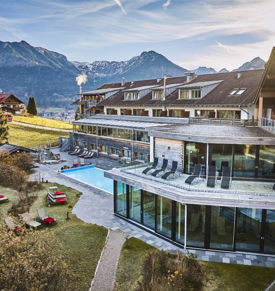 Hotel Oberstdorf Außenansicht Blick auf das Hotel Oberstdorf in Oberstdorf.
