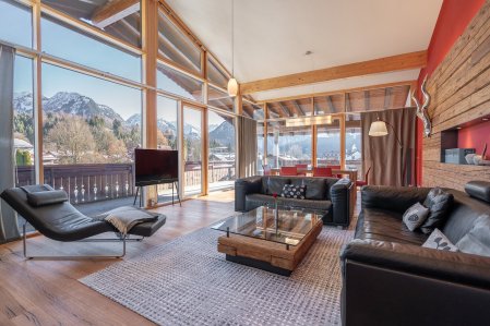 Einblick in eine Suite im Hotel Franks in Oberstdorf.