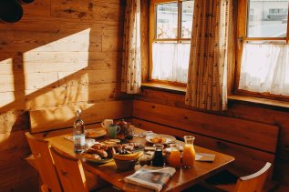 Frühstück in den Alpin Chalets Oberjoch in Bad Hindelang.